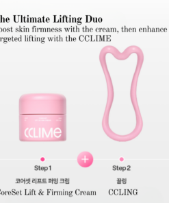 CCLIME CoreSET Lift & Firm Cream (52ml) CCLIME CoreSET Skincare Line Backed by 28 years of CCLIME's esthetic expertise and trusted by over 2 million faces—now your professional skincare routine becomes your everyday home care. CCLIME CoreSET Lift & Firm Cream (52ml) Deep hydration. Visible lift. A collagen-boosting 3D lifting cream that delivers intense moisture and lasting firmness. Key Benefits 5,000 ppm of Coreset Active™ – Exclusive firming formula 5 Elasticity Complex – A blend of five elasticity-boosting ingredients Skin Modulation Tech™ – Advanced 3-step delivery system for enhanced absorption Clinically Tested Dual-functional cosmetic for brightening and wrinkle improvement Dermatologically tested and proven gentle on sensitive skin CCLIME CoreSET Lift & Firm Cream Ingredients WATER, GLYCERIN, PROPANEDIOL, SQUALANE, HYDROGENATED POLY(C6-14 OLEFIN), CETEARYL ALCOHOL, NIACINAMIDE, OCTYLDODECANOL, SIMMONDSIA CHINENSIS (JOJOBA) SEED OIL, GLYCERETH-26, BUTYROSPERMUM PARKII (SHEA) BUTTER, CETYL ETHYLHEXANOATE, CAPRYLYL METHICONE, POLYSORBATE 60, VINYL DIMETHICONE, GLYCERYL STEARATE, PEG-100 STEARATE, 1,2-HEXANEDIOL, AMMONIUM ACRYLOYLDIMETHYLTAURATE/VP COPOLYMER, OLEA EUROPAEA (OLIVE) FRUIT OIL, COCOS NUCIFERA (COCONUT) OIL, HYDROGENATED POLYDECENE, SORBITAN STEARATE, HYDROXYACETOPHENONE, CETEARYL GLUCOSIDE, BUTYLENE GLYCOL, CAFFEINE, FRAGRANCE, ETHYLHEXYLGLYCERIN, SODIUM POLYACRYLATE, OCTYLDODECYL MYRISTATE, HYDROGENATED POLYISOBUTENE, ADENOSINE, DISODIUM EDTA, COPTIS JAPONICA ROOT EXTRACT, OLEYL ALCOHOL, PANTHENOL, CAPRYLYL/CAPRYL GLUCOSIDE, BETA-GLUCAN, HYDROLYZED CORN STARCH, SUCROSE, CAPRYLYL GLYCOL, CYANOCOBALAMIN, COLLAGEN AMINO ACIDS, HYDROGENATED LECITHIN, TOCOPHEROL, ACETYL HEXAPEPTIDE-8, COPPER TRIPEPTIDE-1, PALMITOYL TETRAPEPTIDE-7, NONAPEPTIDE-1, LEUCONOSTOC/RADISH ROOT FERMENT FILTRATE, ANEMARRHENA ASPHODELOIDES ROOT EXTRACT, GLYCINE SOJA (SOYBEAN) SEED EXTRACT, TRIPEPTIDE-1, PALMITOYL PENTAPEPTIDE-4, PALMITOYL TRIPEPTIDE-1, HEXAPEPTIDE-9, RESVERATROL, HYDROLYZED COLLAGEN, PHLORETIN, TETRAHYDROPIPERINE, SODIUM DNA, SAPONINS, HYDROLYZED ELASTIN, ARGININE, MINERAL SALTS, LIMONENE, LINALOOL