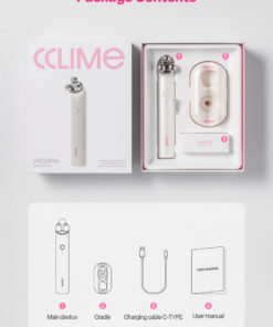 Cclime Prospin Facial Countouring & Firming Massage Device Cosmetic device 28 Years of Professional Esthetic Expertise, Built Into One Device. Prospin is a professional facial massage device actually used for contouring treatments at Cclime Esthetic salons, bringing 28 years of expertise in Korean facial massage techniques into your skincare routine. Designed to care for defined facial contours and inner-to-outer firmness at the same time. 1. TRIPLE 3 Titanium Tri-Ball Three titanium balls work together to provide targeted massage and contouring care. 2. 5-CROSS 5-Way Cross Frequency Five crossed frequency modes for enhanced, multidimensional treatment. 3. DUAL Dual Contour & Firming Care Designed to support both facial contouring and firming care for a more sculpted, lifted-looking appearance. Cclime Prospin — Professional Contouring Care, Powered by 28 Years of Expertise.