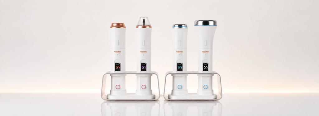 NEW HISONIC Cordless Handheld Devices! For professional treatments, without the bulk LOGIN TO ACCESS PROFESSIONAL & SPECIAL PRICING Face HiFit | Air Plasma | Face Sono | Body Sono